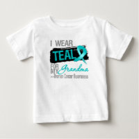 I Wear Teal Ribbon For My Grandma Ovarian Cancer