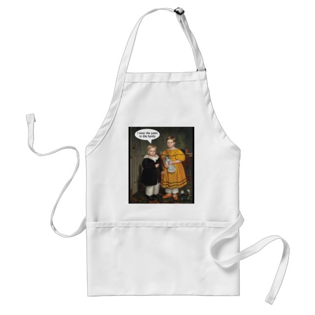 I wear the Pants - Funny Gay Couple Adult Apron (Front)