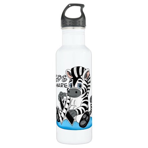 i Wear this EDS Awareness Button for my Daughter Stainless Steel Water Bottle