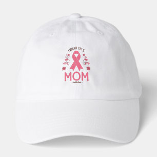 I Wear This Mom Breast Cancer Ribbon Hat