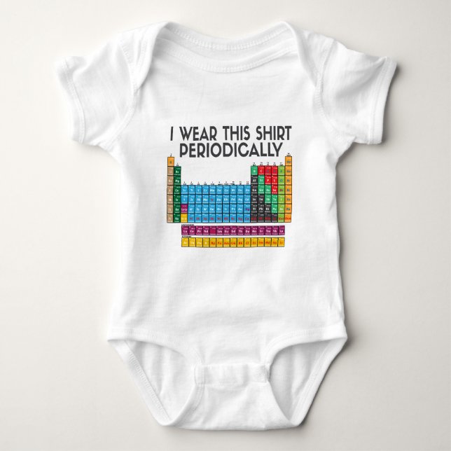 I Wear This Periodically Baby Bodysuit (Front)