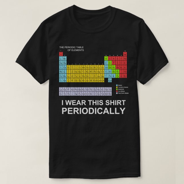 I Wear this  Periodically funny long sleeve t  T-Shirt (Design Front)