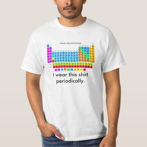 I wear this shirt periodically font variation 2