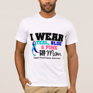I Wear Thyroid Cancer Ribbon For My Mom T-Shirt