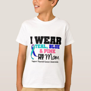 I Wear Thyroid Cancer Ribbon For My Mom T-Shirt