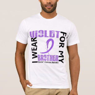 I Wear Violet Brother 46 Hodgkin's Lymphoma T-Shirt