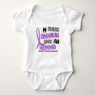 I Wear Violet For My Daddy 37 Hodgkin’s Lymphoma Baby Bodysuit