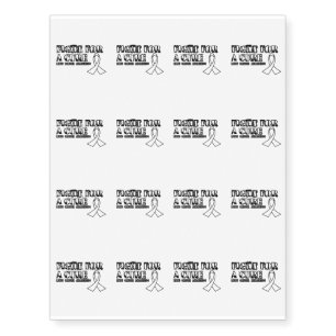 I Wear White for Someone Special Lung Cancer Aware Temporary Tattoos