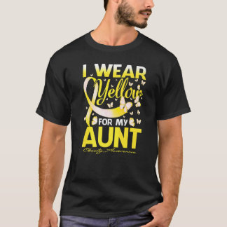 I Wear Yellow For My Aunt Obesity Awareness T-Shirt