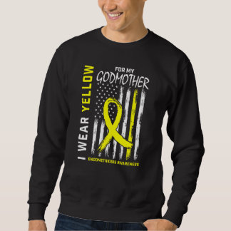 I Wear Yellow For My Godmother Endometriosis Aware Sweatshirt