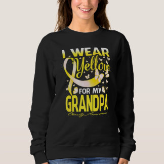 I Wear Yellow For My Grandpa Obesity Awareness Sweatshirt