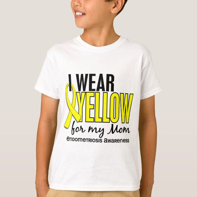I Wear Yellow For My Mom 10 T-Shirt (Front)