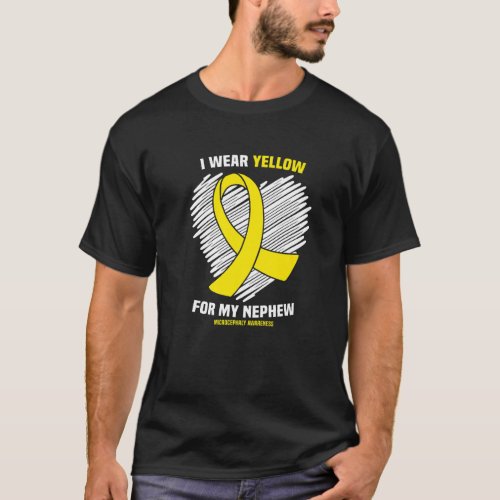 I Wear Yellow For My Nephew Microcephaly Awareness T_Shirt