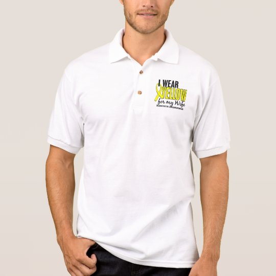 I Wear Yellow For My Wife 10 Sarcoma Polo Shirt