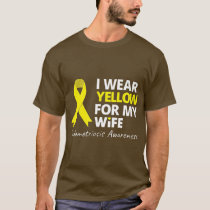 I Wear Yellow For My Wife  Endometriosis Ribbon Pr T-Shirt