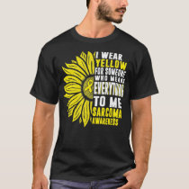 I Wear Yellow Sarcoma Bone Cancer Awareness Yellow T-Shirt