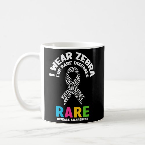 I Wear Zebra For Rare Diseases Awareness Coffee Mug