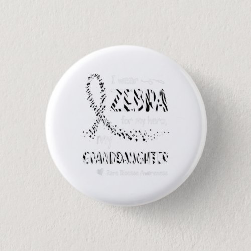 i wear zebra  granddaughter rare disease awareness button