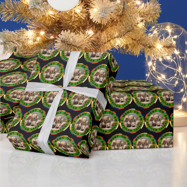 I went on Safari Elephant Swim Wrapping Paper (Holidays)