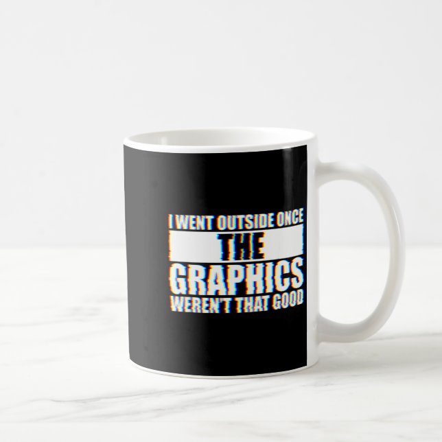 I Went Outside Once, Graphics Weren't That Good  Coffee Mug (Right)