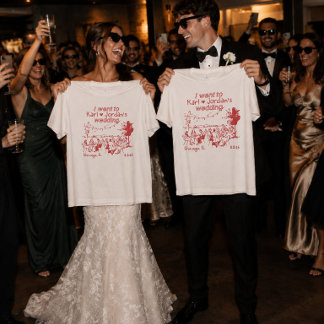 I Went To Custom Names Outdoor Wedding Guest Shirt