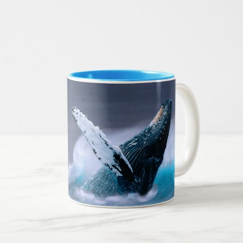 I Whale Always Love You breaching whale mug
