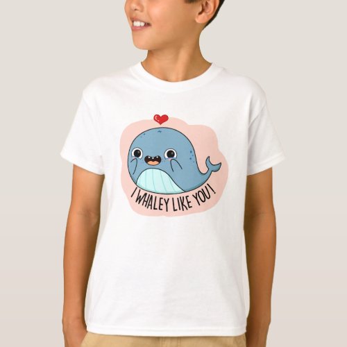I Whaley Like You Funny Whale Pun  T_Shirt