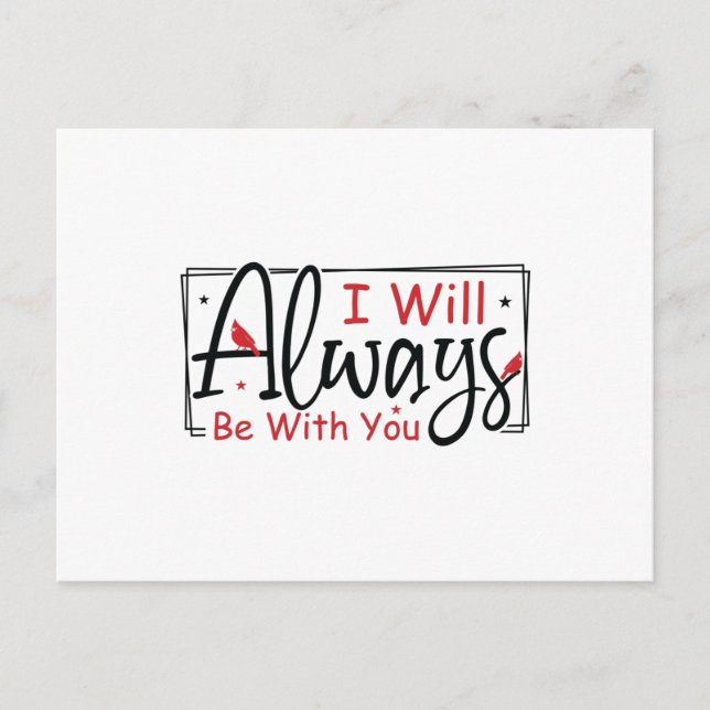 I Will Always Be With You Postcard (Front)