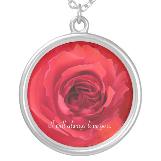 I will always love you. necklace (Front)