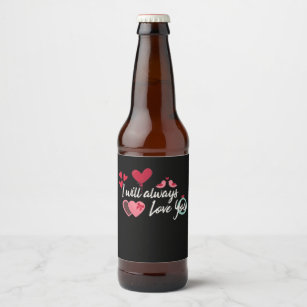 Valentine Day Beer & Liquor Labels | Zazzle