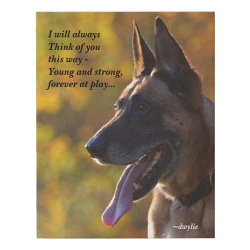 I Will Always Think of You This Way Faux Canvas Print