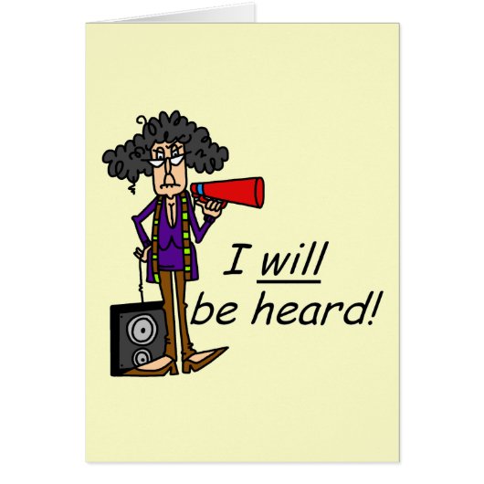 I WILL Be Heard Cards (Front)