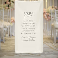 " I will be there" Wedding, Memorial, White,