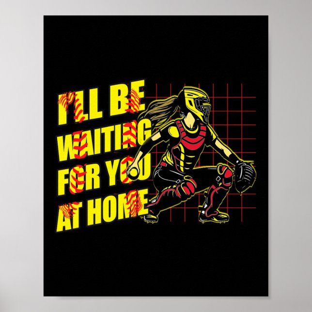 I Will Be Waiting For You At Home Girls Softll Cat Poster (Front)