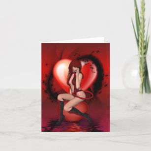 I Will Be Your Valentines says the devil woman.. Holiday Card