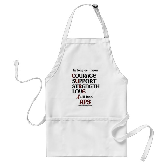 I will beat APS Adult Apron (Front)