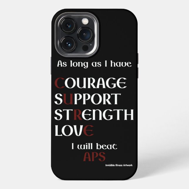 I will beat...APS Iphone Case (Back)