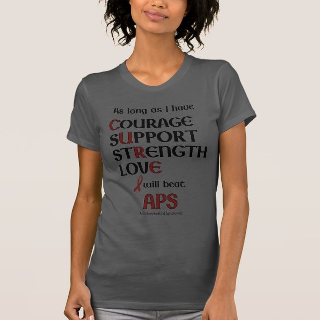 I Will Beat...APS T-Shirt (Front)