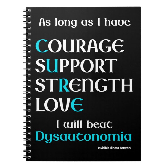 I will beat Dysautonomia Notebook (Front)