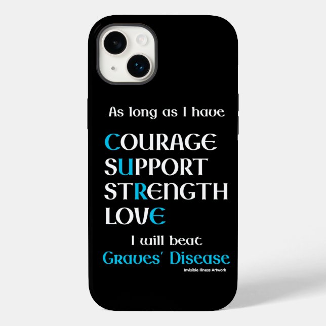 I Will Beat...Graves' Case-Mate iPhone Case (Back)