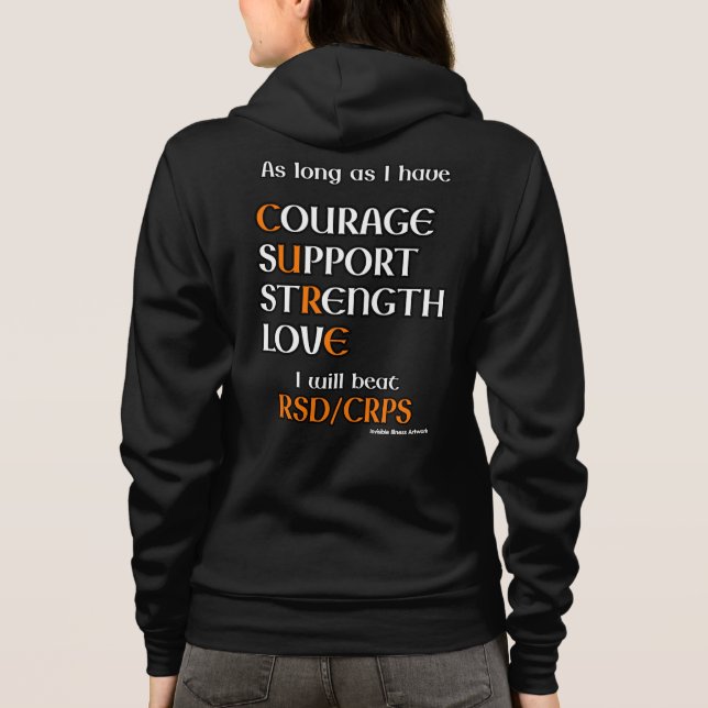I Will Beat...RSD/CRPS Hoodie (Back)
