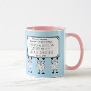 "I Will Care for My Sheep" Mug