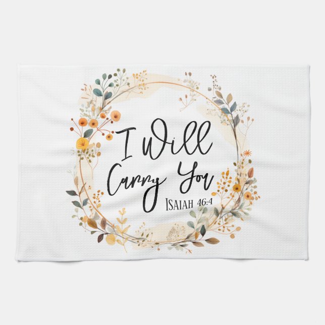 I Will Carry You  Kitchen Towel (Horizontal)