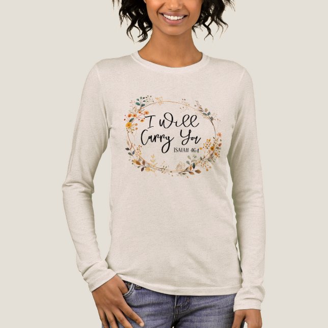 I Will Carry You  Tri-Blend Shirt (Front)