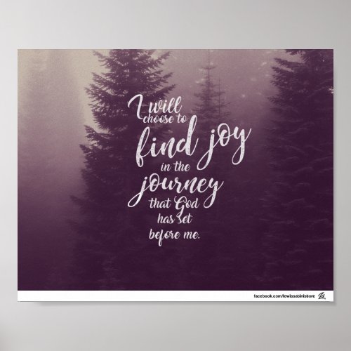 I will choose to find joy poster