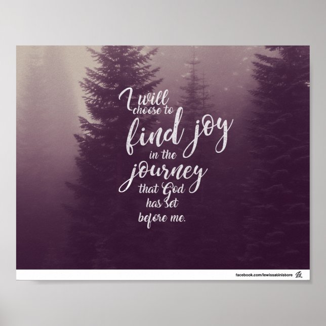 I will choose to find joy poster (Front)