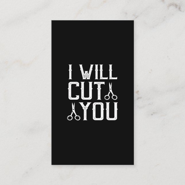 i will cut you business card (Front)