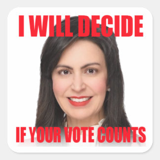 I Will Decide If Your Vote Counts Sticker