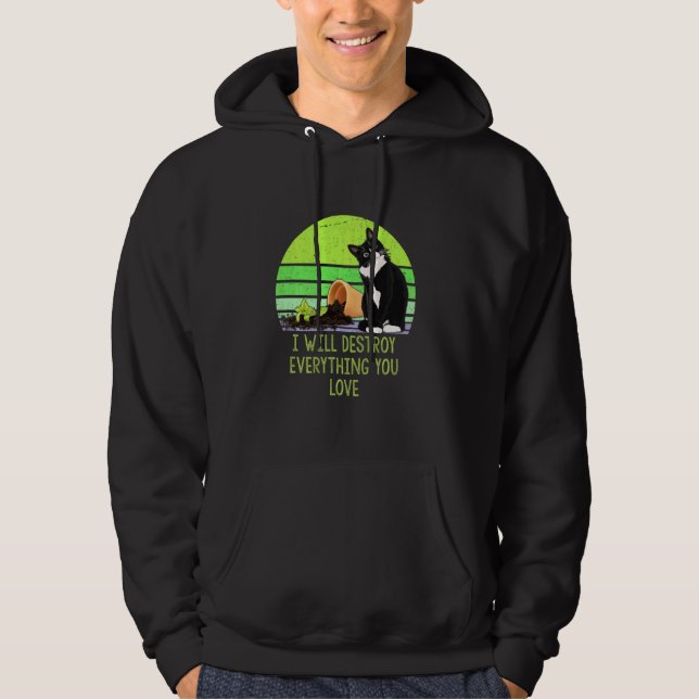 I Will Destroy Everything You Love Funny Quarantin Hoodie (Front)
