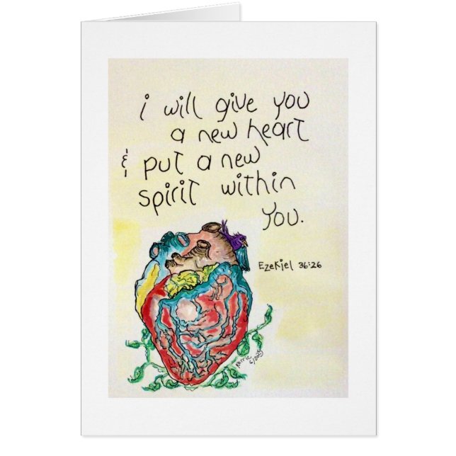 I Will Give You a New Heart Cards (Front)